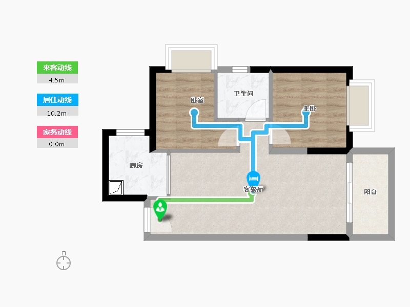 广西壮族自治区-北海市-碧桂园・海上时光-51.74-户型库-动静线