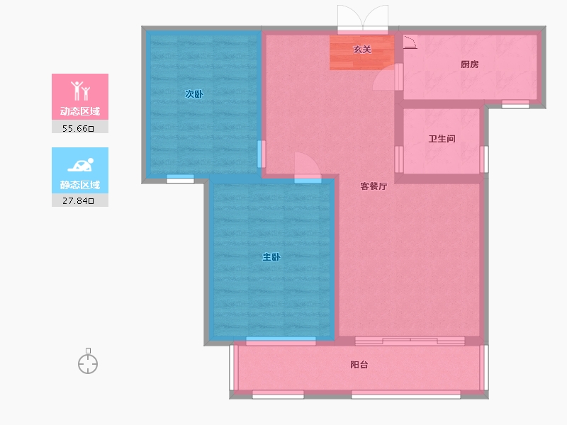 河北省-石家庄市-润江正定壹�院-74.40-户型库-动静分区