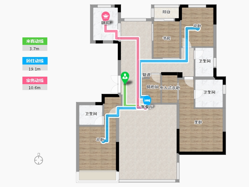 河南省-郑州市-正商祯瑞上境-135.38-户型库-动静线