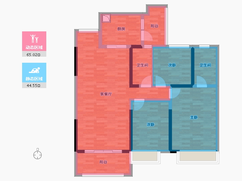 广西壮族自治区-贵港市-万港城-97.24-户型库-动静分区