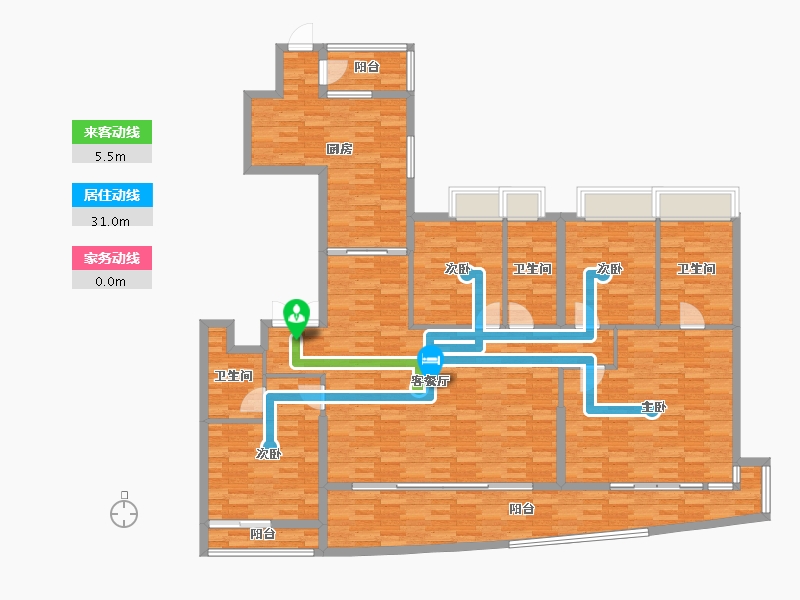 湖北省-武汉市-华侨城纯水岸东湖-171.52-户型库-动静线