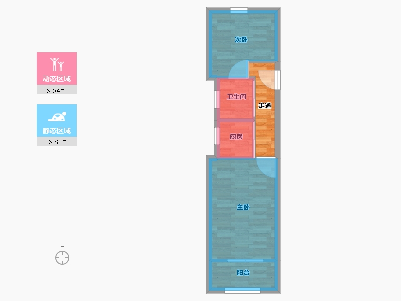 上海-上海市-双辽路155弄-33.11-户型库-动静分区