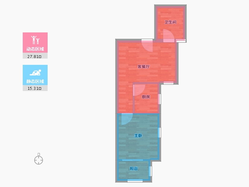 广东省-广州市-怡康苑-38.09-户型库-动静分区