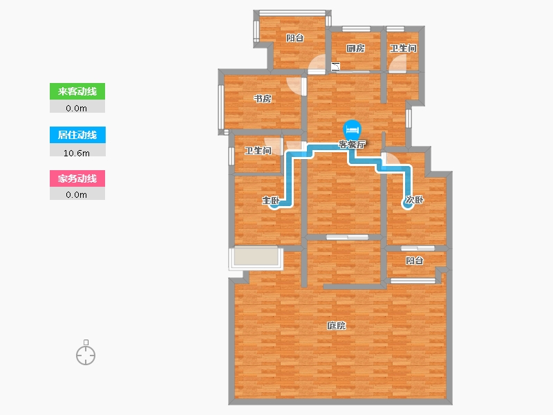 浙江省-嘉兴市-合悦江南-130.00-户型库-动静线