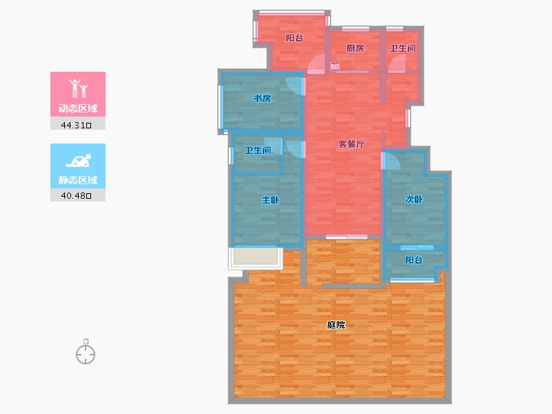 浙江省-嘉兴市-合悦江南-130.00-户型库-动静分区