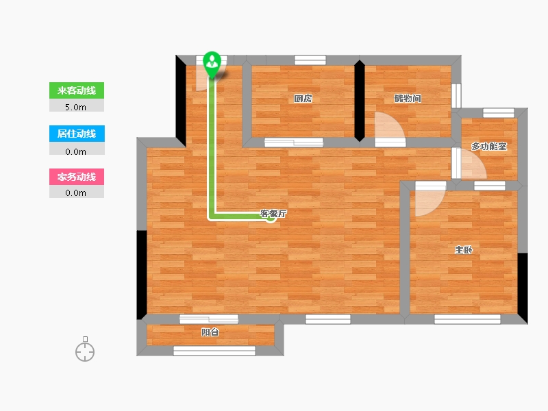 江苏省-无锡市-玺悦珑庭-55.06-户型库-动静线