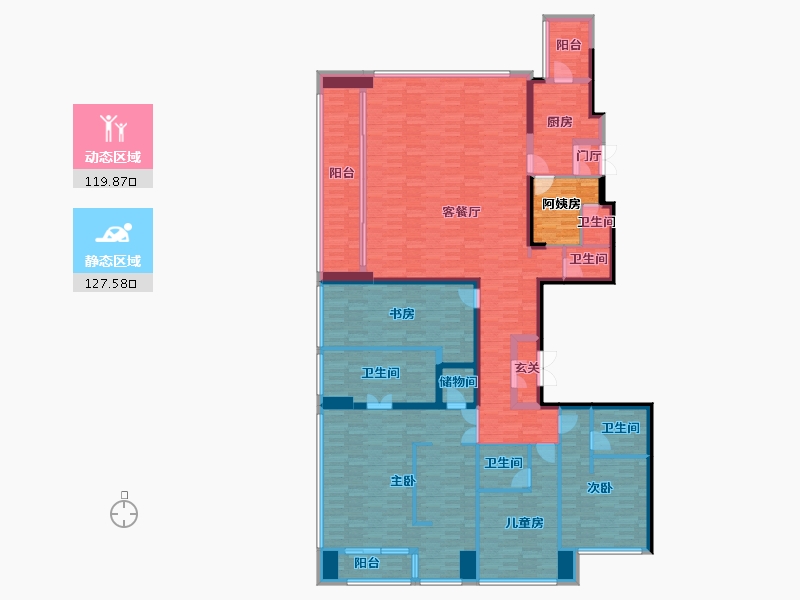 广东省-深圳市-瑧湾汇-228.63-户型库-动静分区