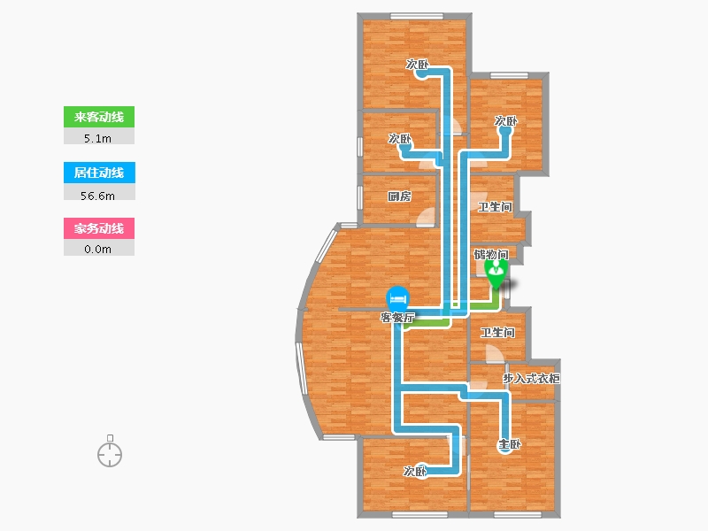 北京-北京市-世纪城春荫园-152.33-户型库-动静线