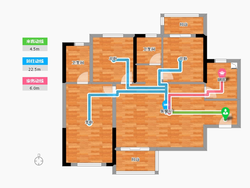 湖北省-宜昌市-江南时代-94.75-户型库-动静线