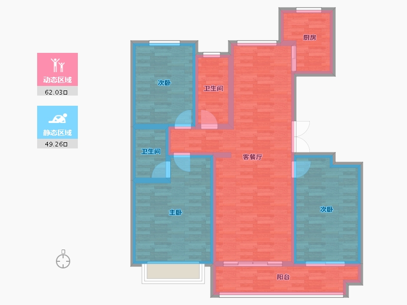 河北省-石家庄市-盛世华安-98.97-户型库-动静分区