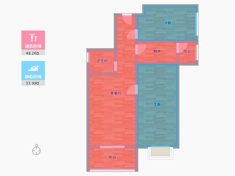 河南省-鹤壁市-汉园-73.38-户型库-动静分区