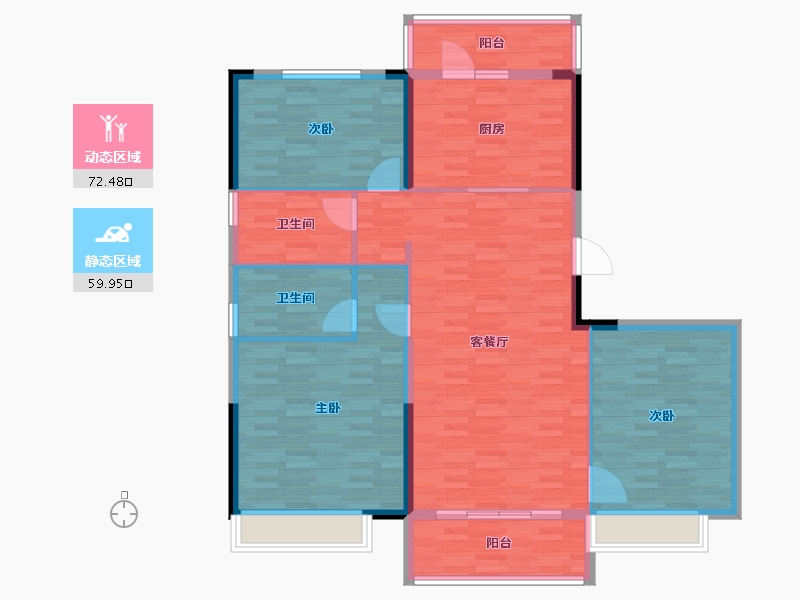 山东省-威海市-翡翠郡-120.00-户型库-动静分区