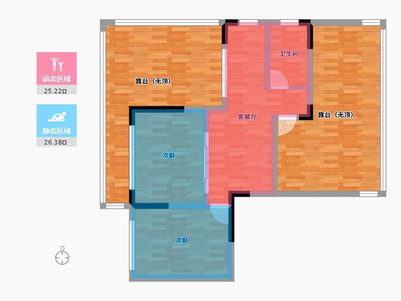 山东省-烟台市-臻悦府-92.64-户型库-动静分区