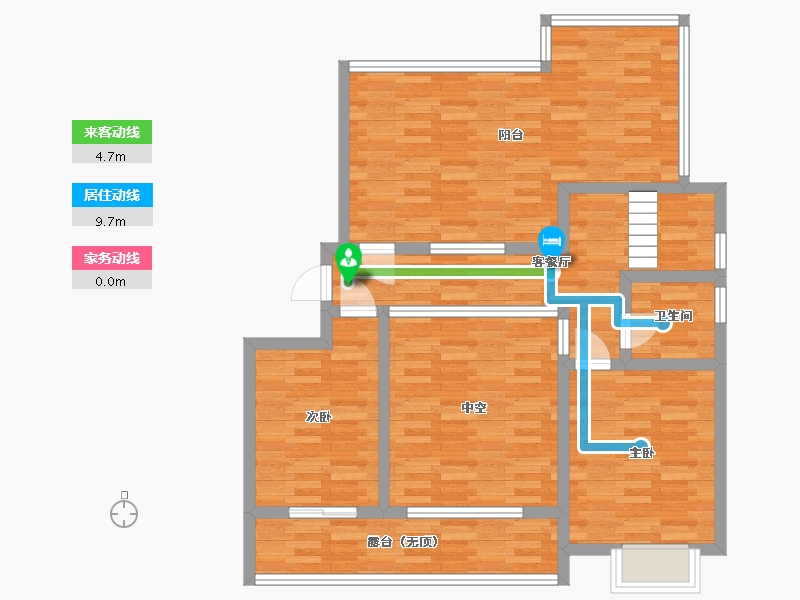 河北省-石家庄市-水木清华-92.39-户型库-动静线