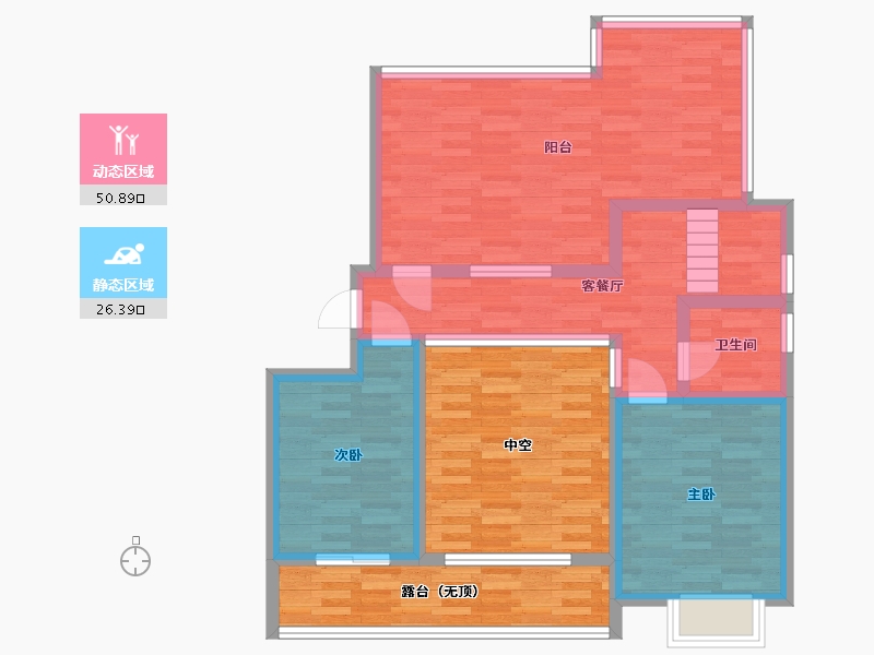 河北省-石家庄市-水木清华-92.39-户型库-动静分区