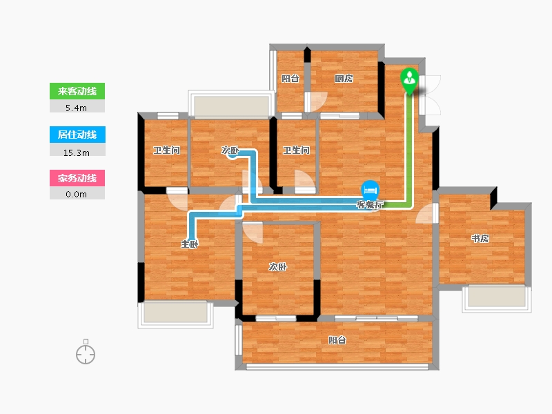 广西壮族自治区-桂林市-桂林融创文旅城-109.07-户型库-动静线