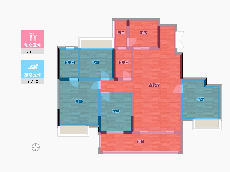 广西壮族自治区-桂林市-桂林融创文旅城-109.07-户型库-动静分区