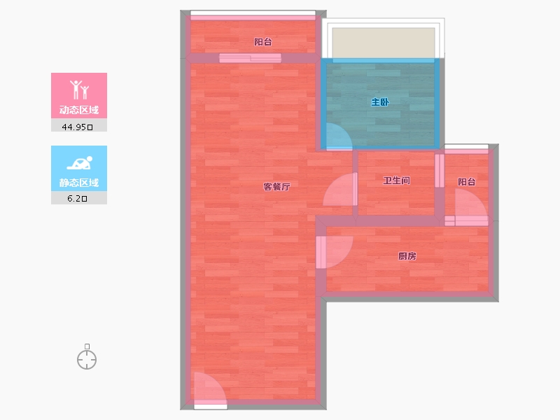 四川省-成都市-简阳羊羊小镇-44.50-户型库-动静分区