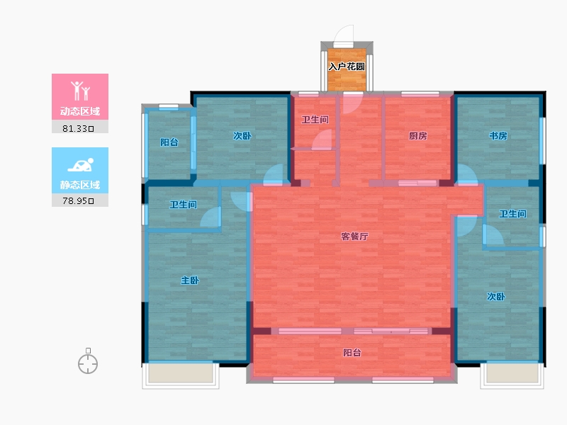 福建省-莆田市-莆田万科城-147.20-户型库-动静分区