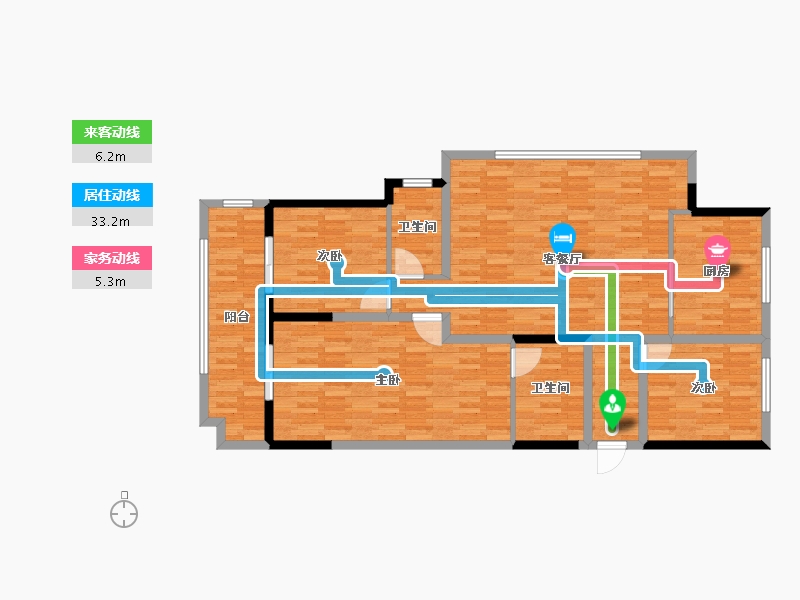 江苏省-镇江市-中建大观-123.00-户型库-动静线