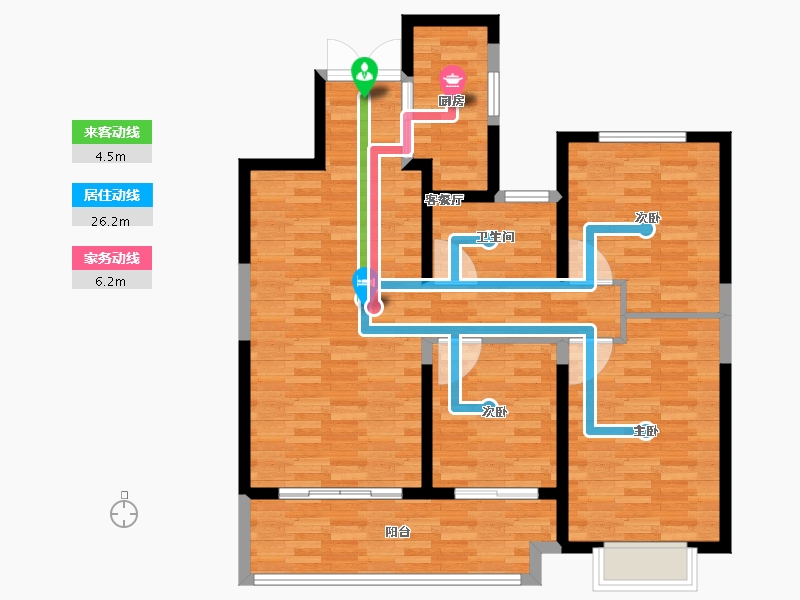 江苏省-宿迁市-如意庄园-97.01-户型库-动静线