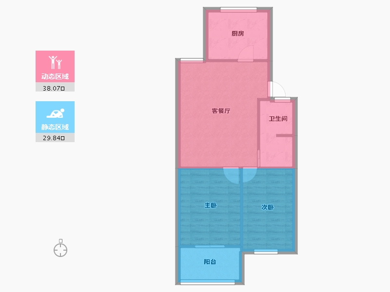 江苏省-徐州市-民祥园小区-61.57-户型库-动静分区