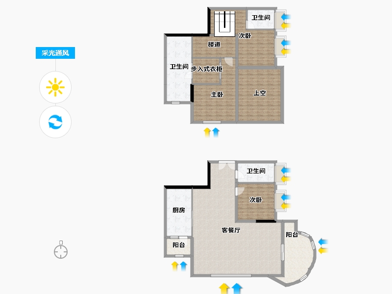 广东省-珠海市-中信红树湾-182.86-户型库-采光通风