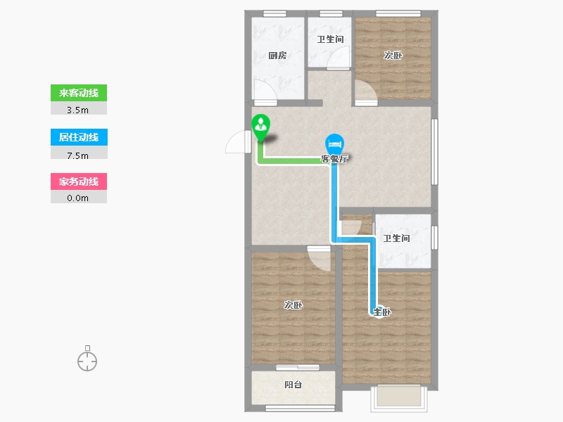 江苏省-盐城市-同曦鸣城文昌府-95.00-户型库-动静线