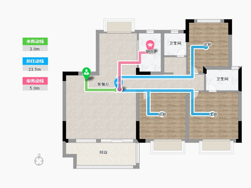 江西省-南昌市-赣电华府-97.74-户型库-动静线