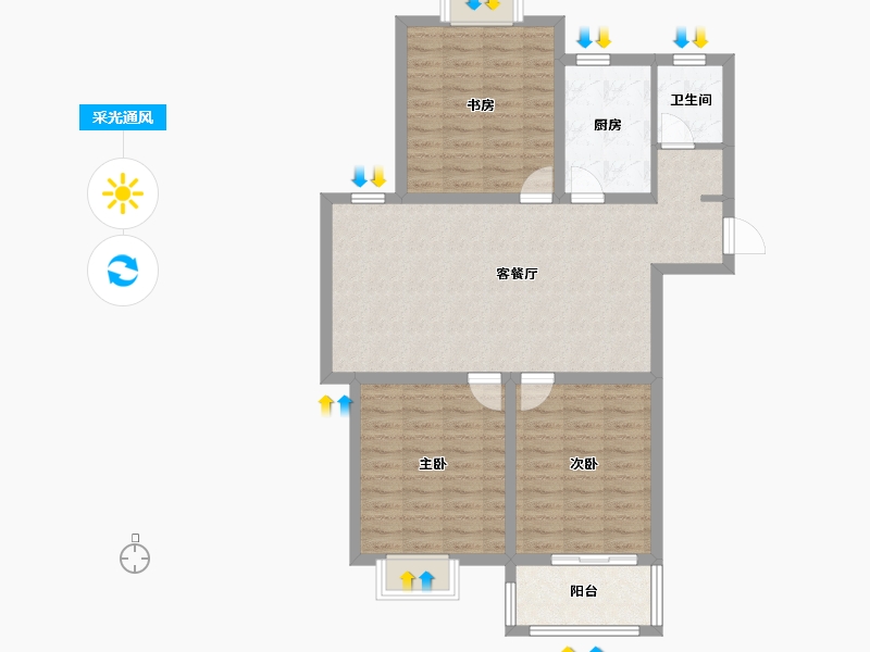 江苏省-盐城市-华兴水岸华庭-92.21-户型库-采光通风