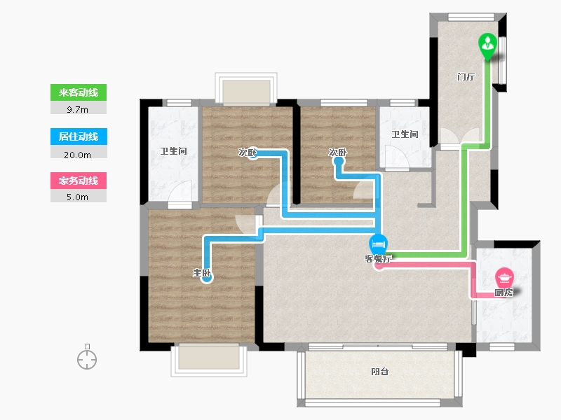 四川省-成都市-新城金樾澜湾名邸-97.06-户型库-动静线