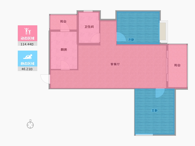 江苏省-徐州市-雍景新城-150.01-户型库-动静分区