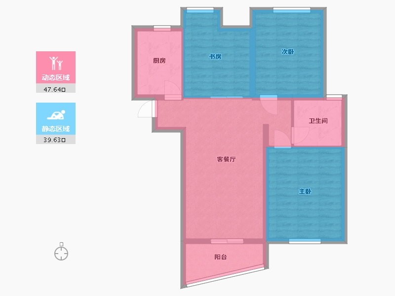 浙江省-嘉兴市-晴湾佳苑-78.01-户型库-动静分区