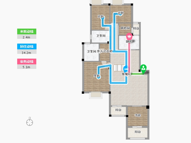 湖北省-武汉市-罗纳河谷-131.45-户型库-动静线