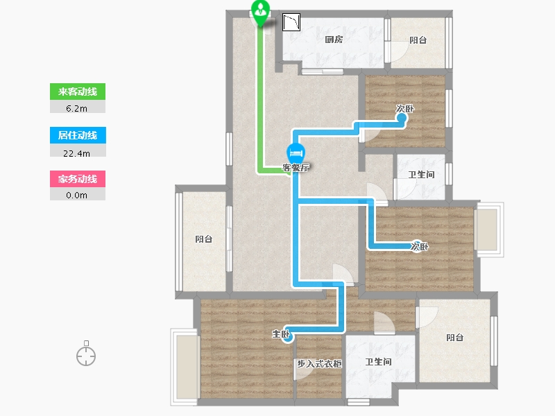 四川省-成都市-水岸华府-116.36-户型库-动静线