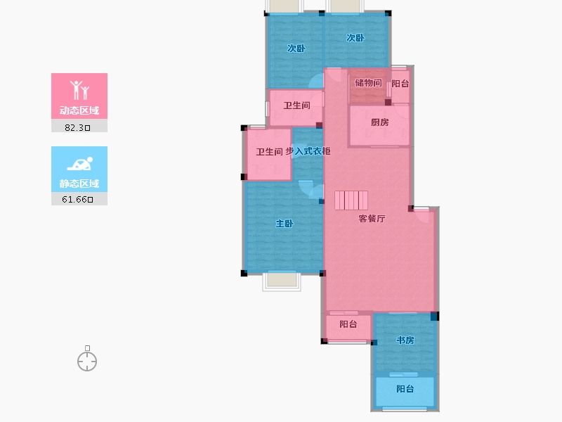 湖北省-武汉市-罗纳河谷-131.45-户型库-动静分区