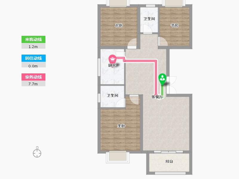 河北省-邢台市-中央公元-87.54-户型库-动静线