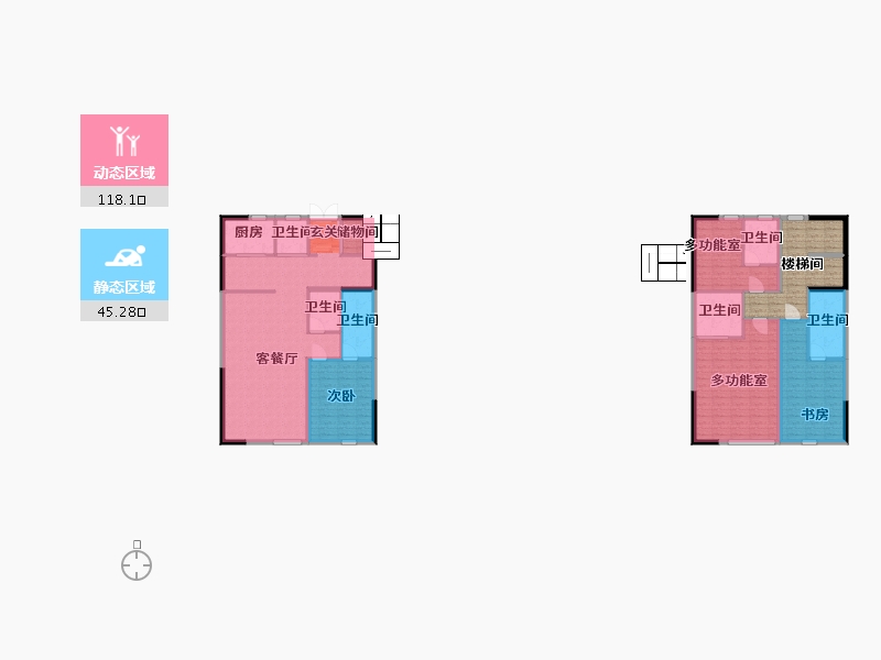 四川省-成都市-中国邛海17度国际旅游度假区-163.02-户型库-动静分区