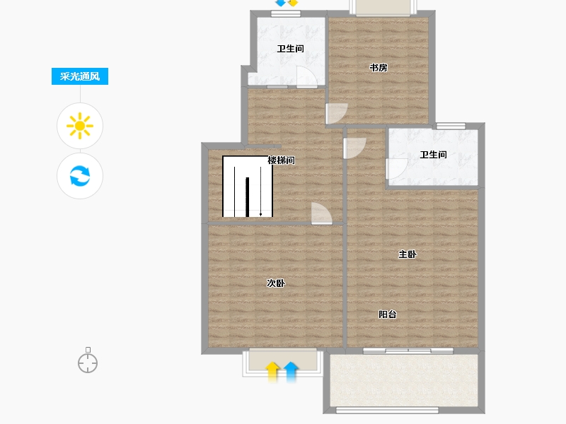 江西省-南昌市-硕丰西湖里-118.49-户型库-采光通风