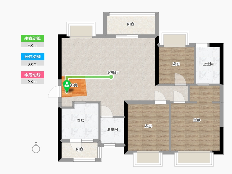 四川省-成都市-翰林学府-80.46-户型库-动静线