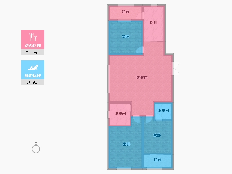 山东省-潍坊市-王侯嘉园西区-101.00-户型库-动静分区