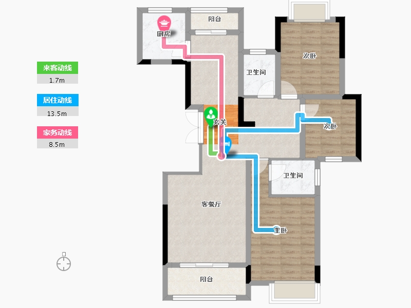 江西省-上饶市-阳光城-87.50-户型库-动静线