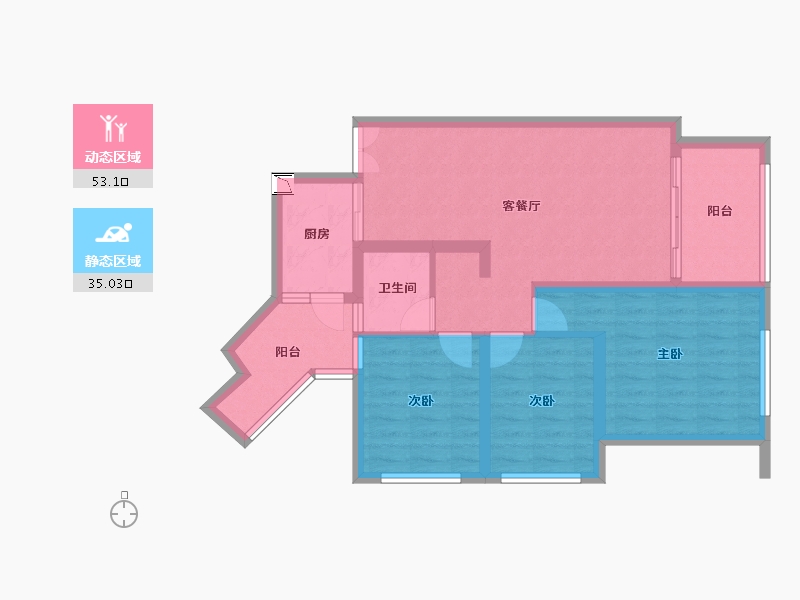 贵州省-遵义市-斌鑫中央公园城-77.98-户型库-动静分区