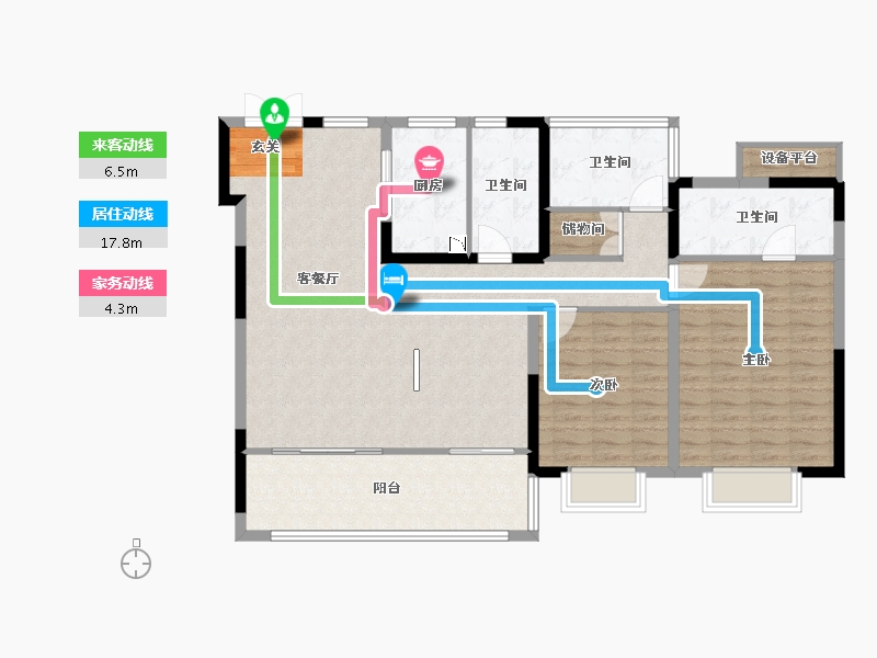 安徽省-合肥市-�嘣猛�-119.00-户型库-动静线