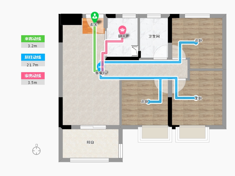 湖北省-武汉市-�吃没�府-71.20-户型库-动静线