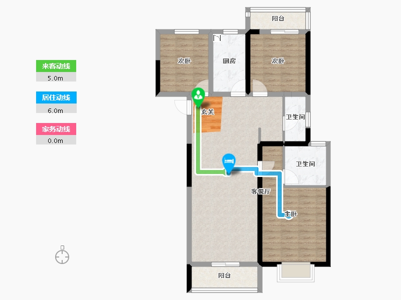 湖北省-武汉市-电建地产�吃糜�府-91.83-户型库-动静线