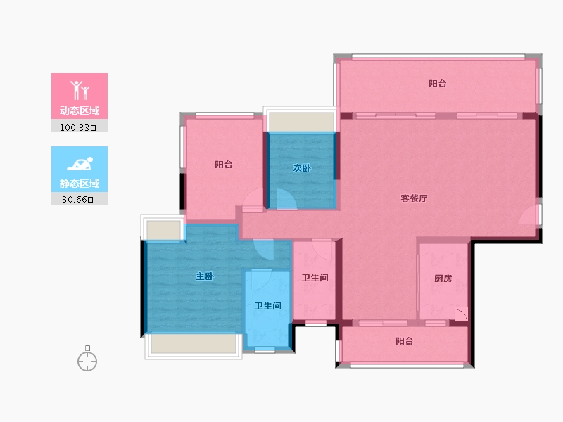 青海省-海南藏族自治州-保利中央海岸-118.30-户型库-动静分区