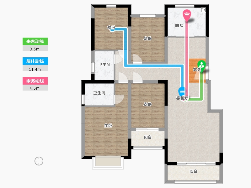 河南省-新乡市-蓝堡湾-116.12-户型库-动静线