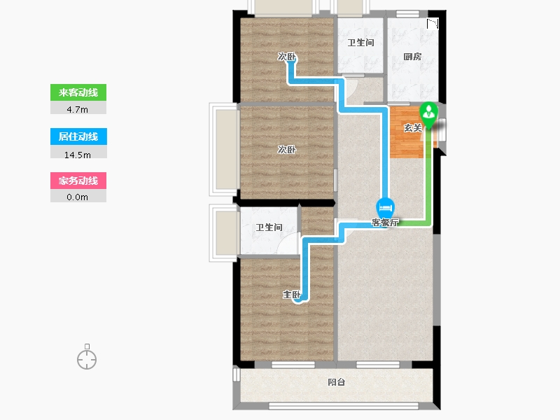 湖北省-武汉市-首开光明国风上观-85.98-户型库-动静线