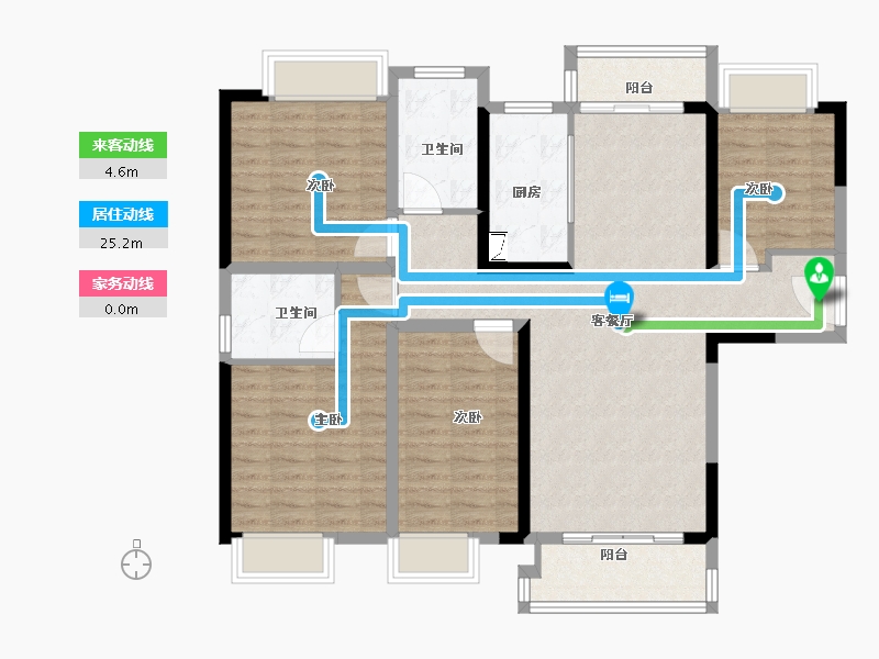 湖北省-武汉市-曦地港CITY ON-108.82-户型库-动静线